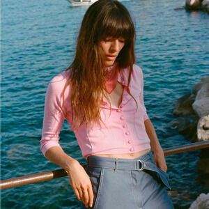 ZARA below the elbow knit sweater cardigan